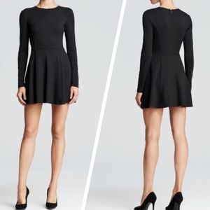 NWT Theory Tillora Long Sleeve Dress in CHARCOAL